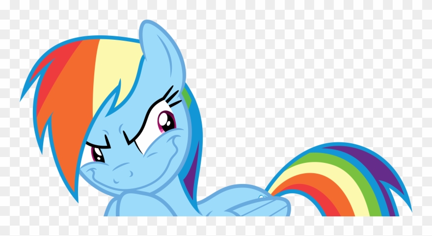 Grinch Heart Clipart - My Little Pony Crazy Rainbow Dash - Png Download
