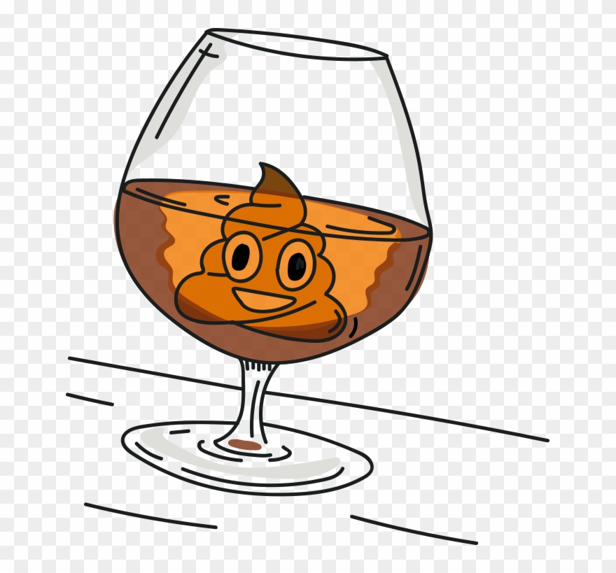 Sparrow Droppings In Brandy - Glass Clipart