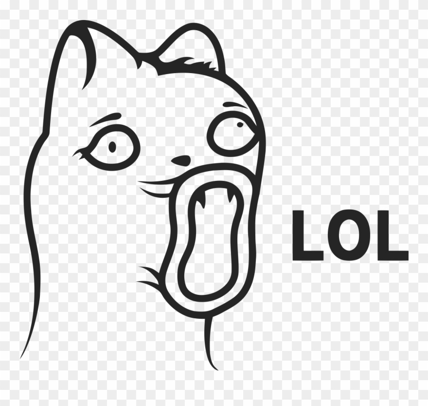 Haha - Lol Rage Face Clipart