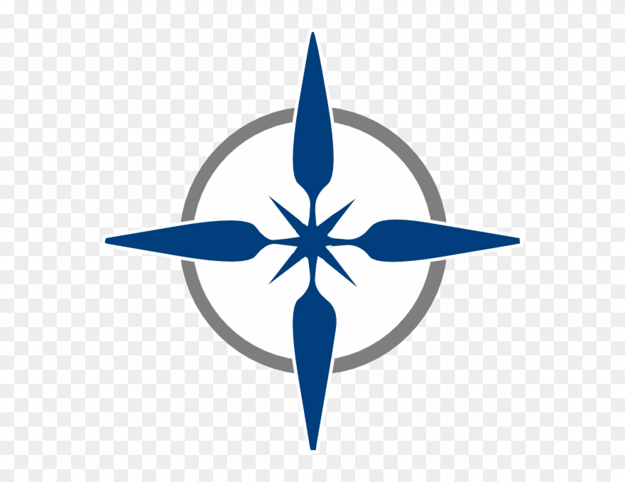 Cross And Circle Svg Downloads Sign Download Vector - Minimal Compass Clipart