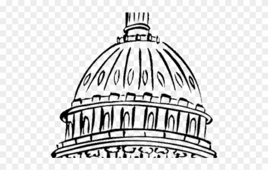 Dome Clipart Capital - Presidents Coloring Pages - Png Download