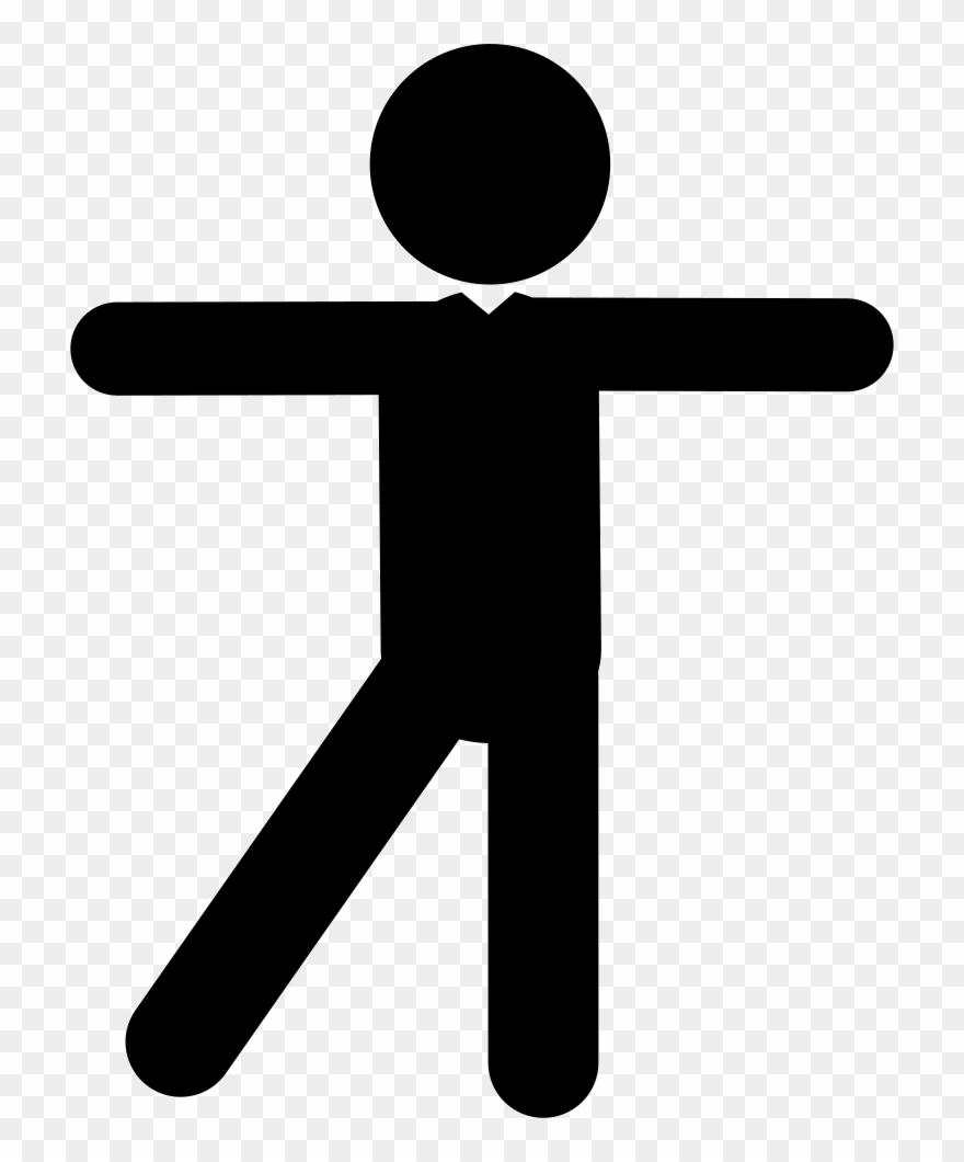 Dancing Man Posture Comments - Icon Clipart