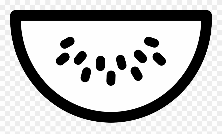 Watermelon Clipart Silhouette - Watermelon Clip Art - Png Download