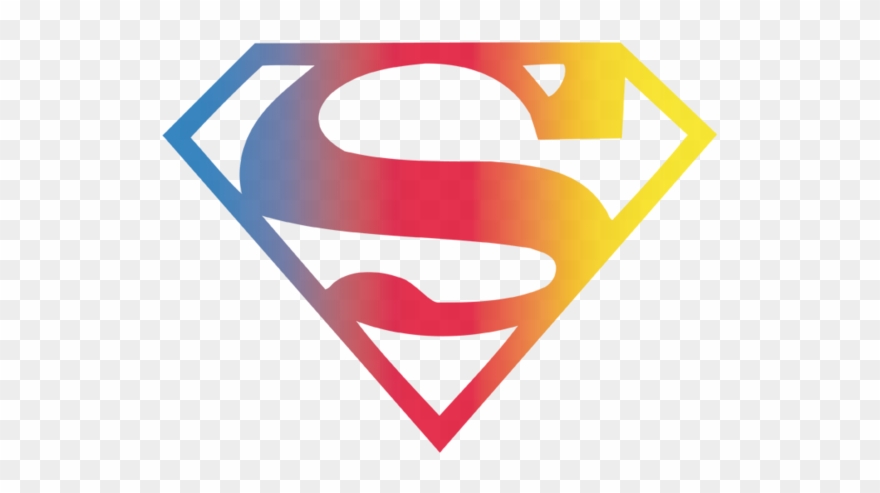 Pink Superman Logo Clipart