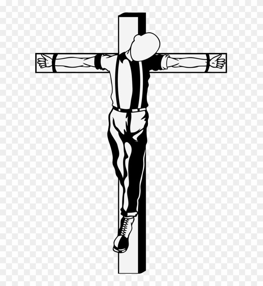 Cross Clip Art Crucifixion - Распятый Скин На Кресте - Png Download