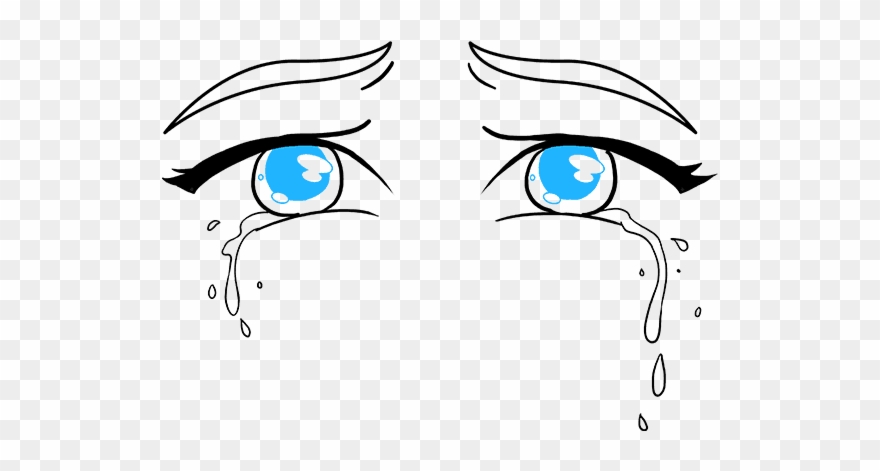How To Draw Tears - Drawing Eye With Tear Easy Clipart