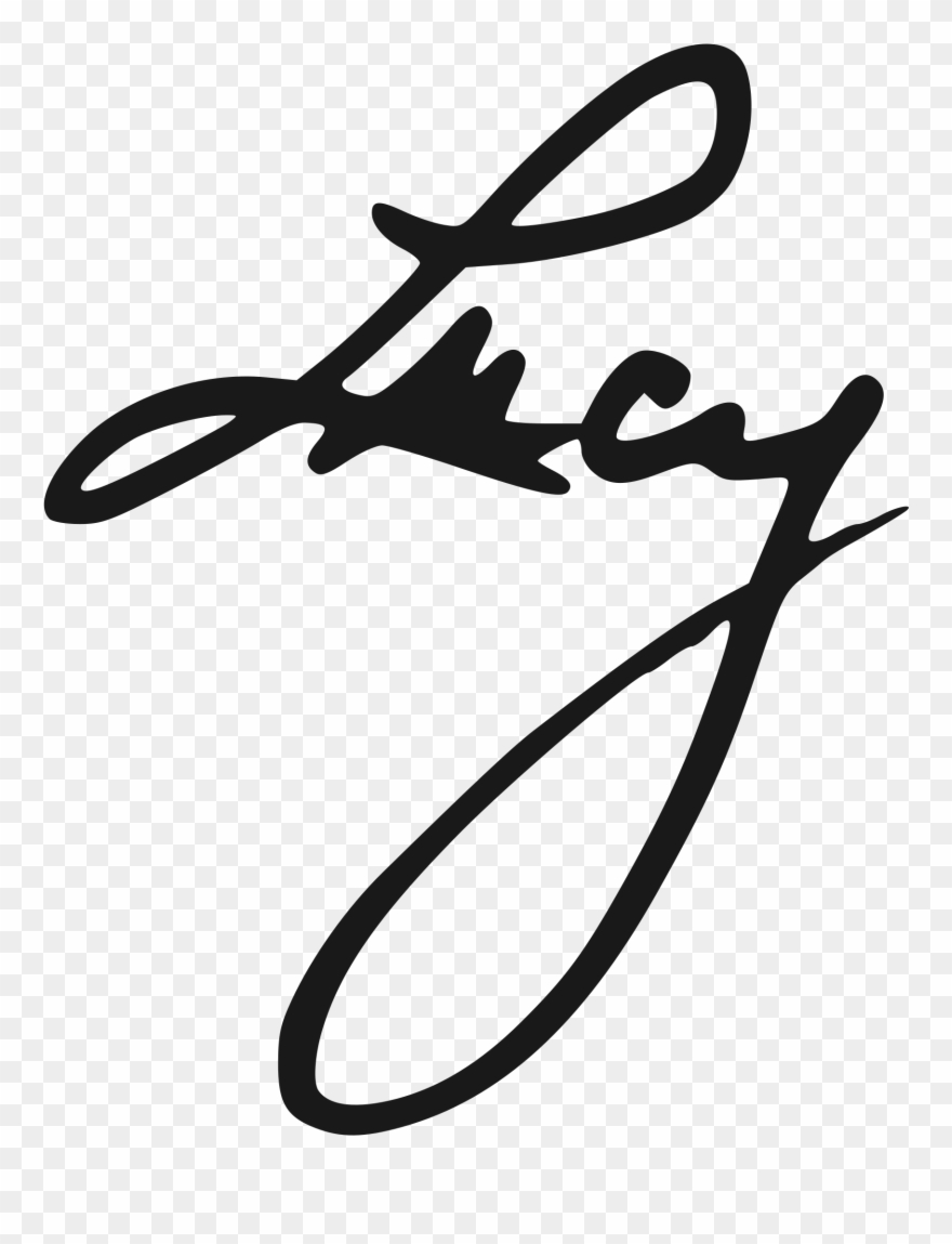 Open - Lucille Ball Signature Clipart