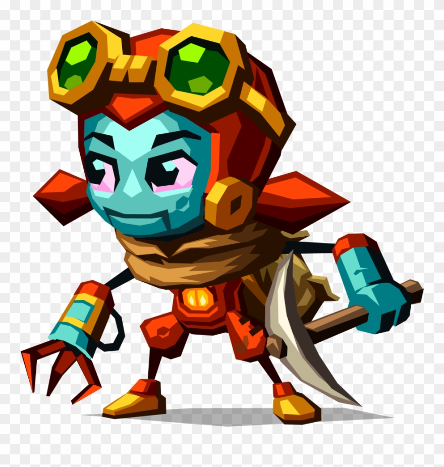Steamworld Dig 2 Dorothy With Pickaxe - Steamworld Dig 2 Character Clipart