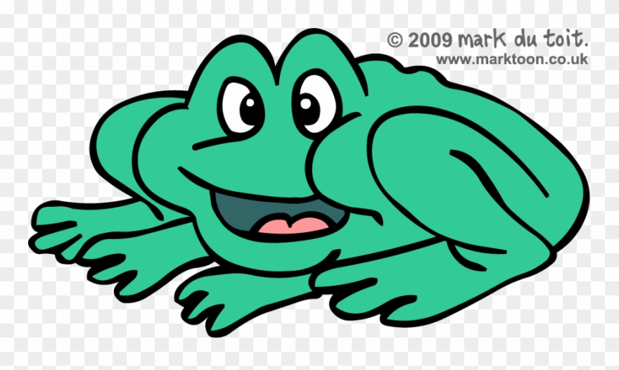 Crouching Frog Clipart - Frog Clip Art - Png Download
