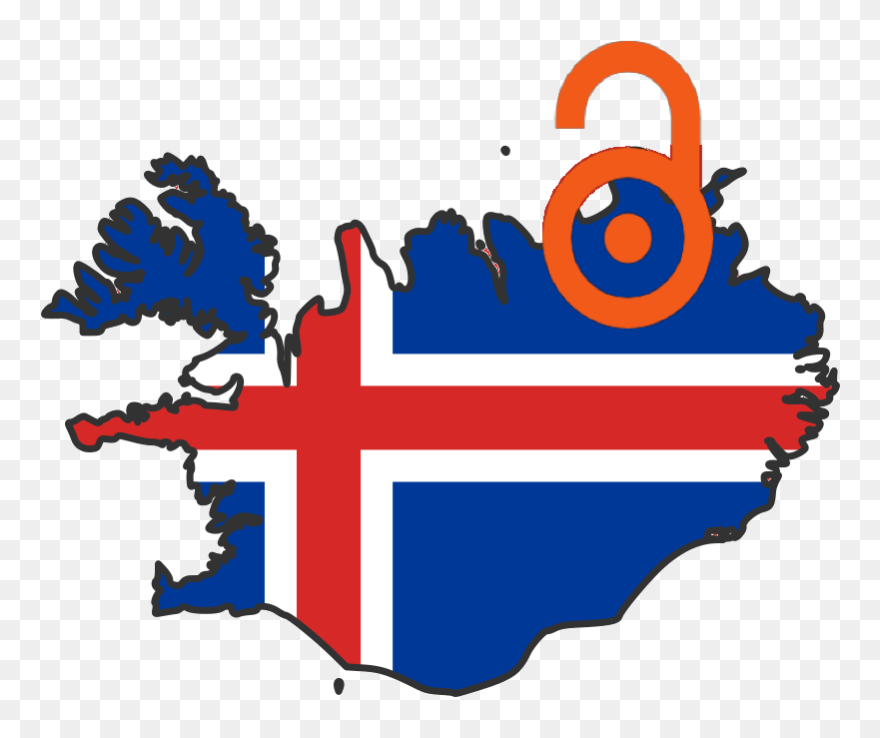 Iceland Flag In Football Clipart