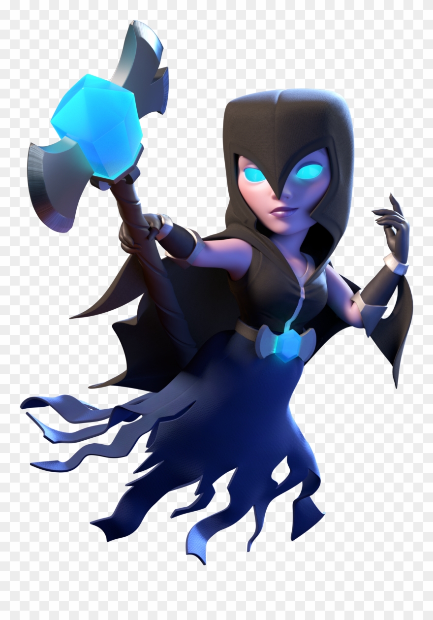 Pin By Crafty Annabelle On Clash Royale & Clash Clan - Night Witch Clash Royale Png Clipart