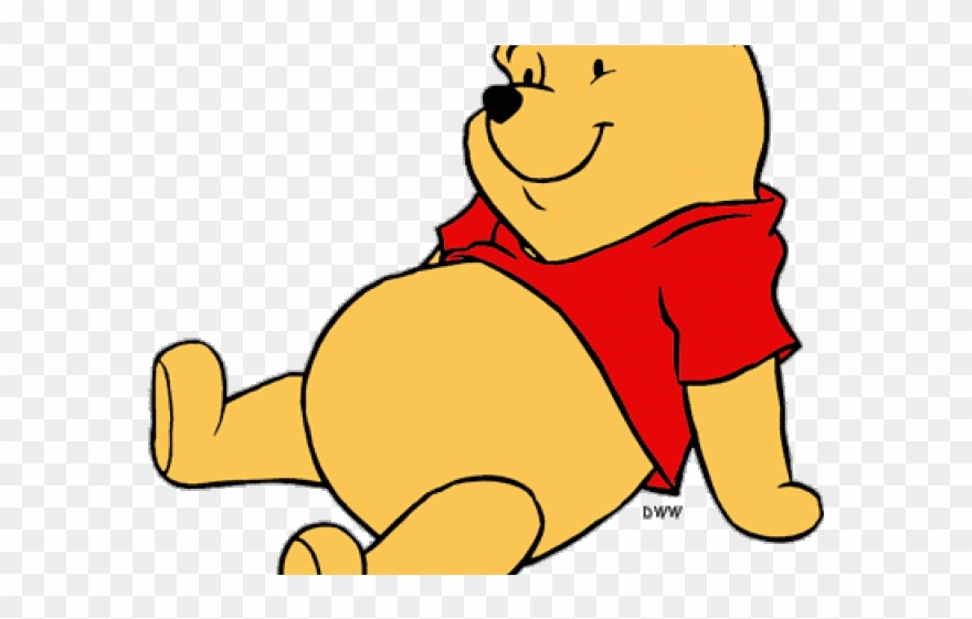 Winnie The Pooh Clipart Picnic - Winnie The Pooh Lying Down - Png Download