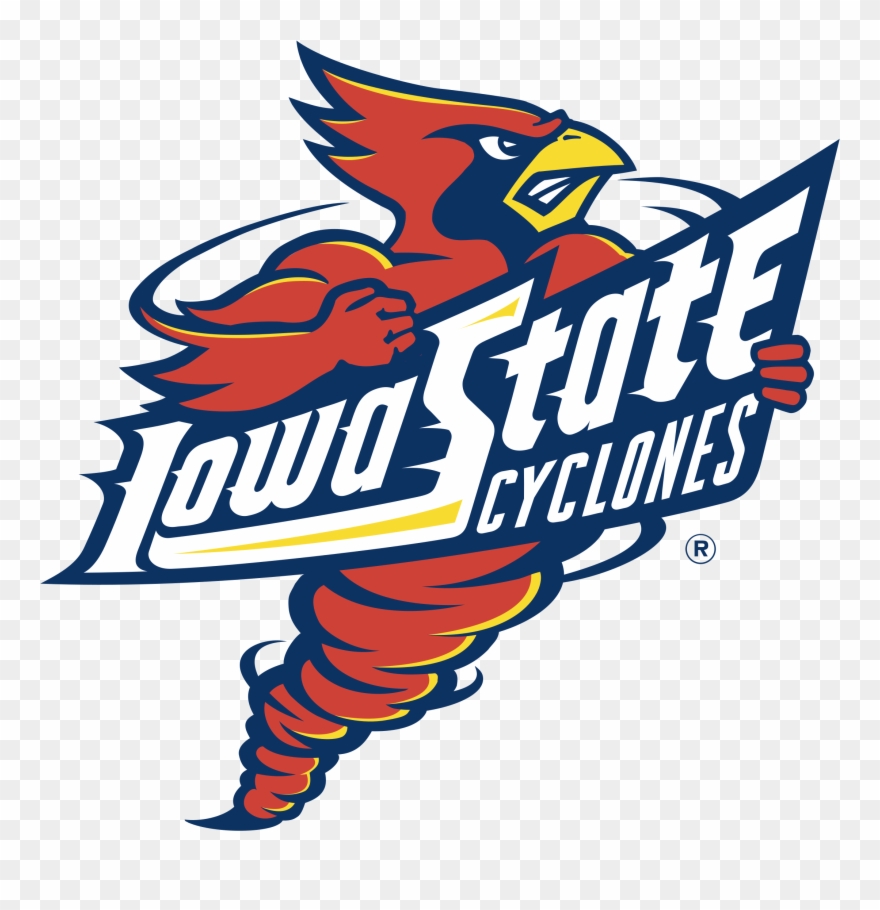 Iowa State Football, Iowa State Cyclones, College Football - Iowa State Logo Black And White Clipart