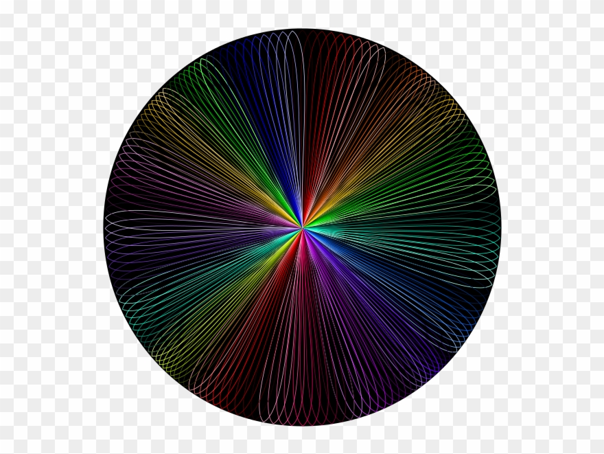 Free Rainbow Line Art 2 - Clip Art - Png Download