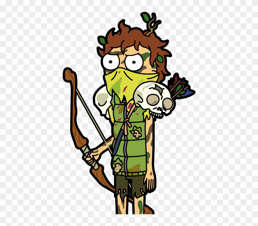 Wild Man Morty - Pocket Morty Png Clipart