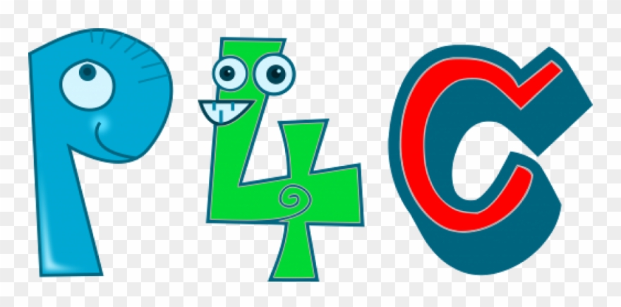 P4c - Number 4 Clip Art - Png Download