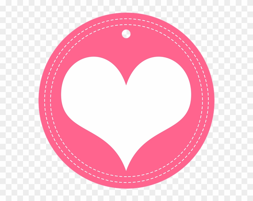 Pink Heart Clipart 21, Buy Clip Art - Etiqueta De Coração Png Transparent Png