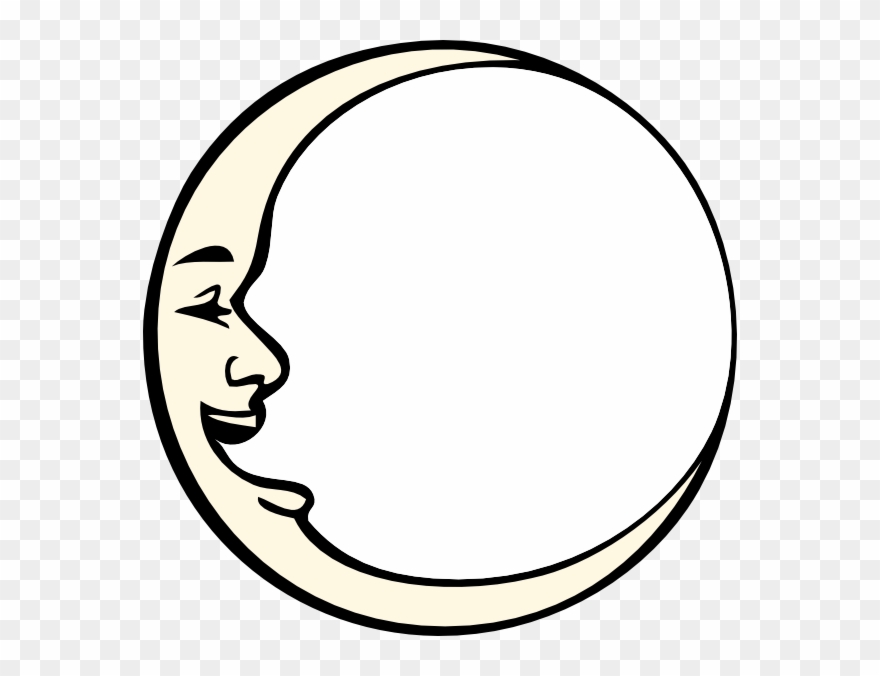 Clip Art Royalty Free Library With Clip Art At Clker - Man In The Moon - Png Download