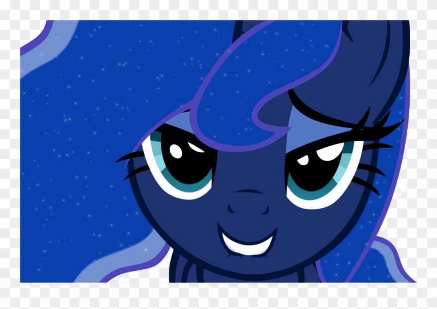 Yeah Seely'll Be Afk - My Little Pony Princess Luna Face Clipart