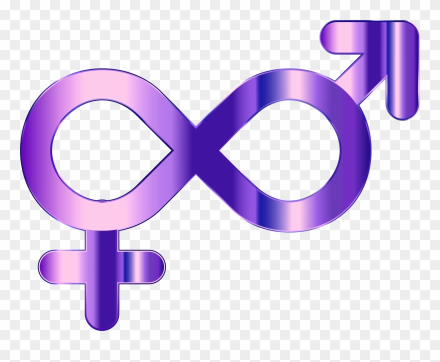 Big Image - Male Female Symbols Gold Clipart