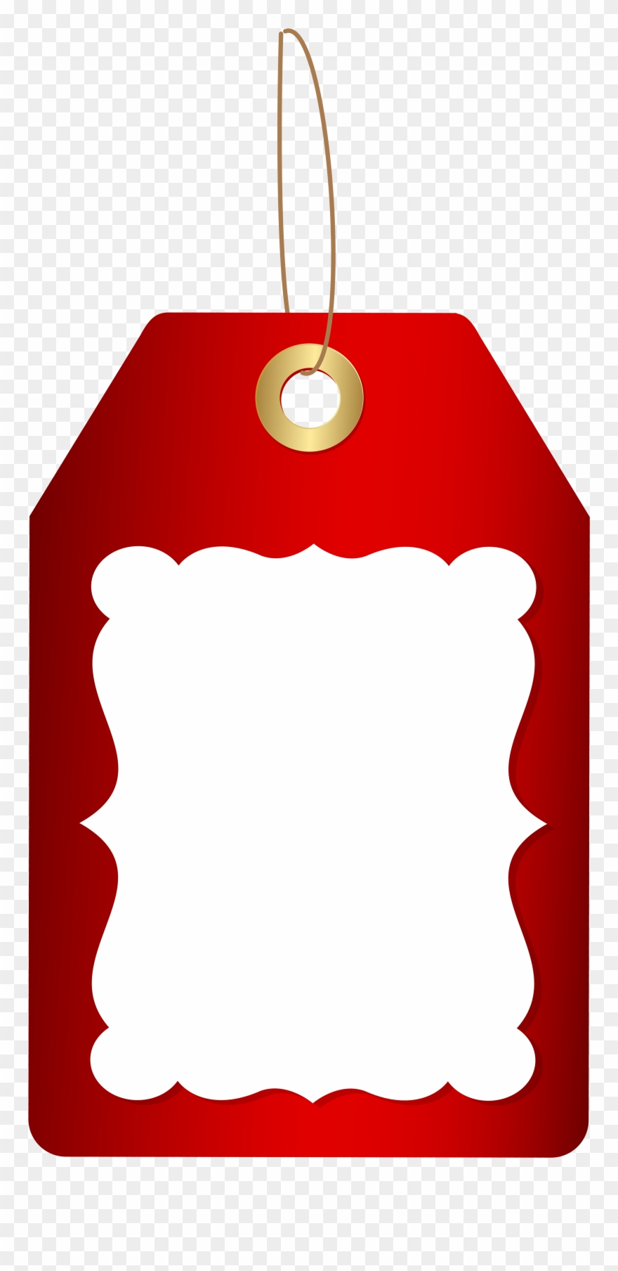 Graphic Transparent Library Red Deco Price Tag Png - Christmas Price Tag Design Clipart