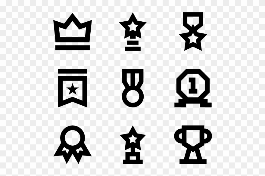 Reward Png Black And White - Vector Graphics Clipart