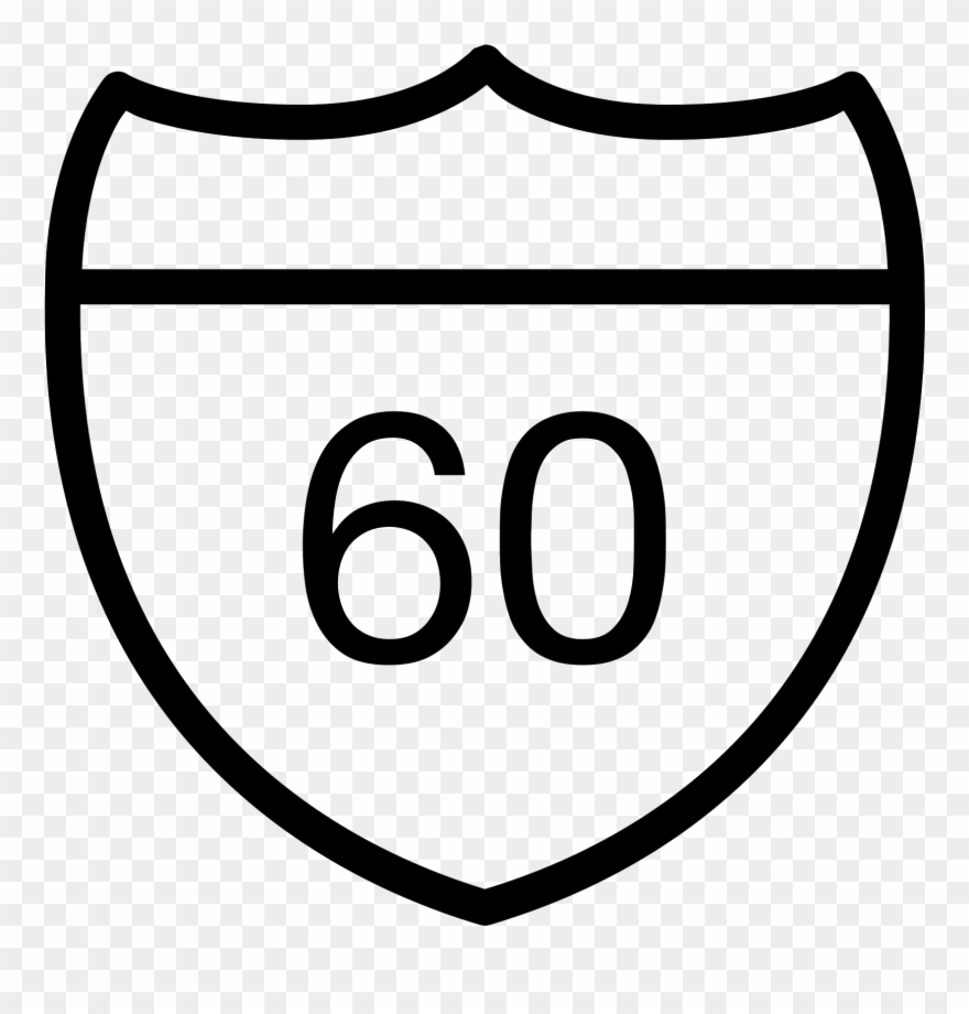Highway Sign Icon - Road Clipart