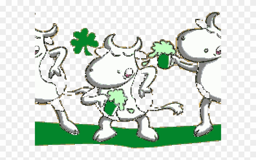 Patrick`s Day Clipart Animated - Cattle - Png Download