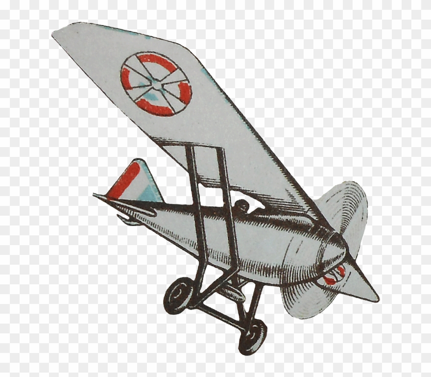 Drawn Airplane 1920 Airplane - Avion Dessin Png Clipart