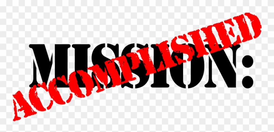 Mission Accomplished: How Radical Faith And Obedience Clipart
