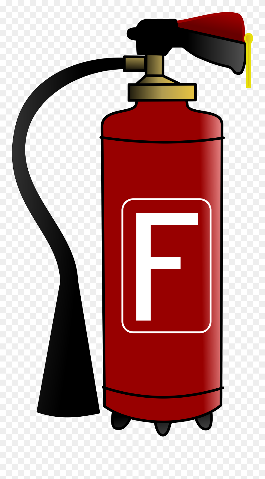 Clipart Black And White 911 Clipart Fire Emergency - Clip Art Fire Extinguisher - Png Download