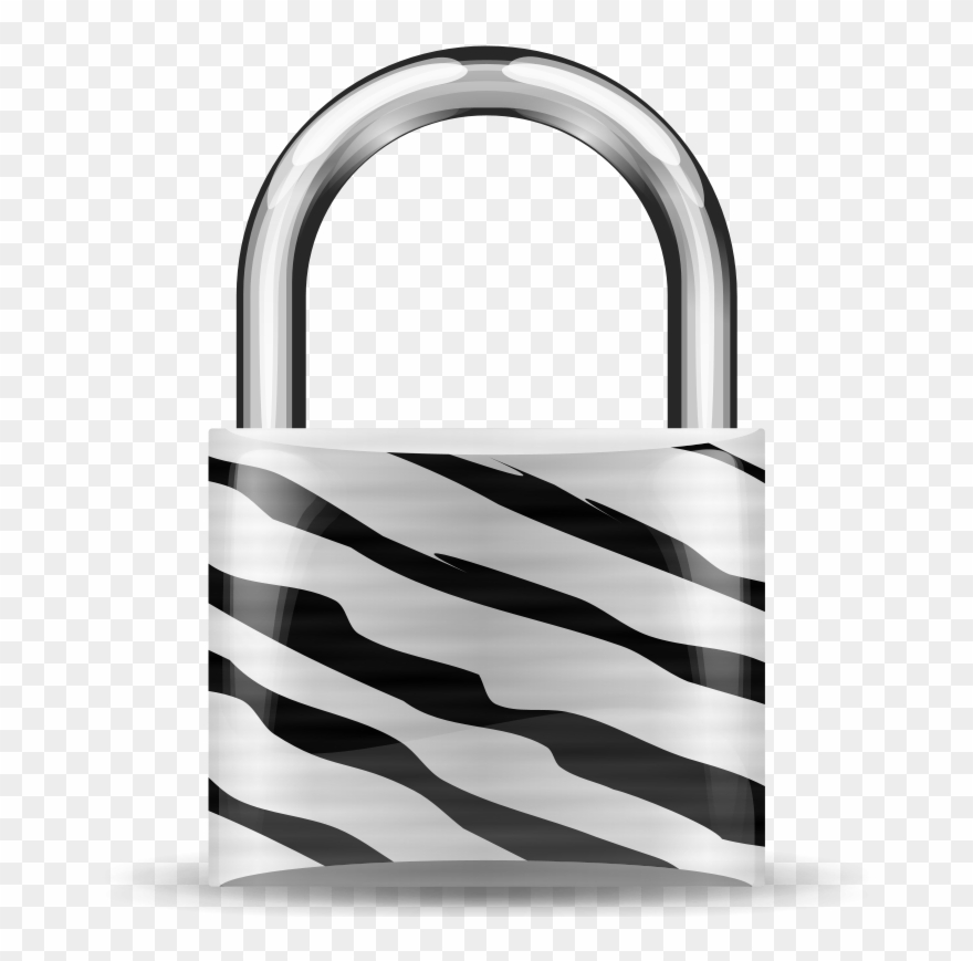 Free Padlock Zebra - Padlock Clipart