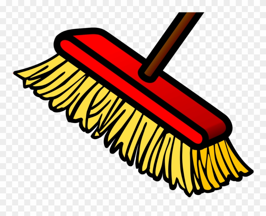 Paint Brush Clipart Lead Poisoning - Transparent Background Broom Clip Art - Png Download