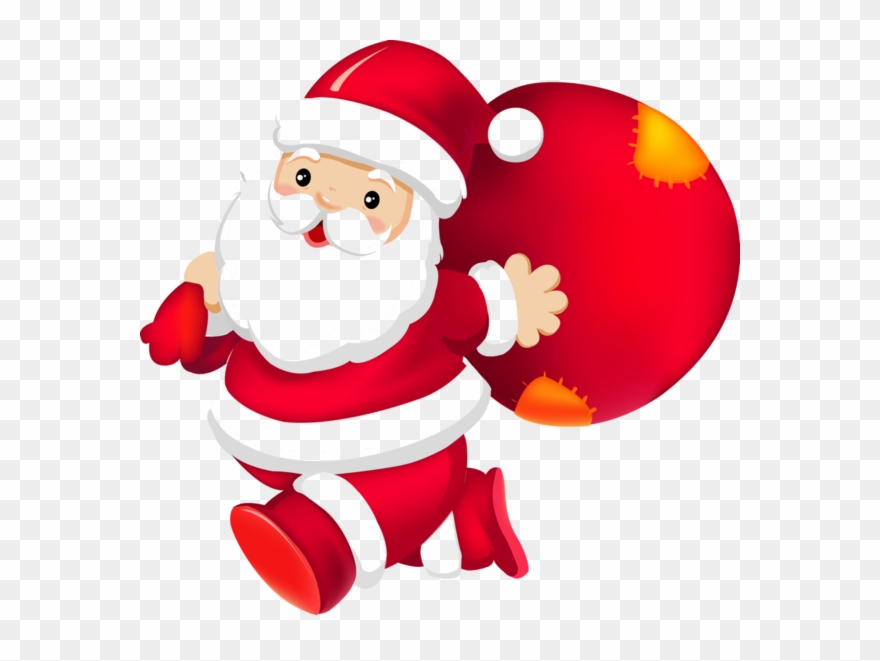 Pere Noel,santa, Christmas - Happy New Year Rugby Clipart