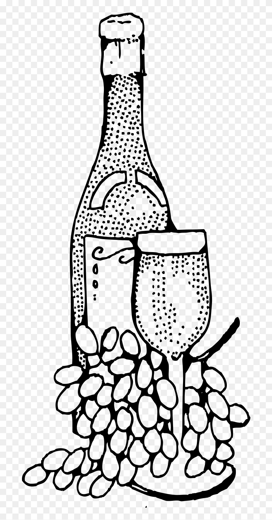 Wine Clipart - Wine Bottle Clip Art - Png Download