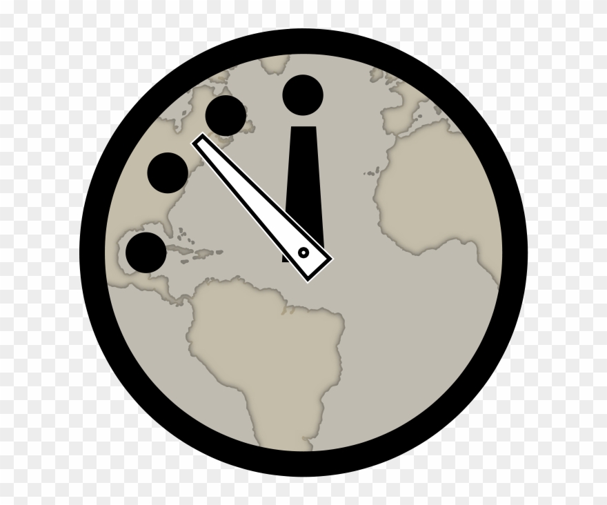 Clock Clip Art Download - Doomsday Clock Clipart - Png Download