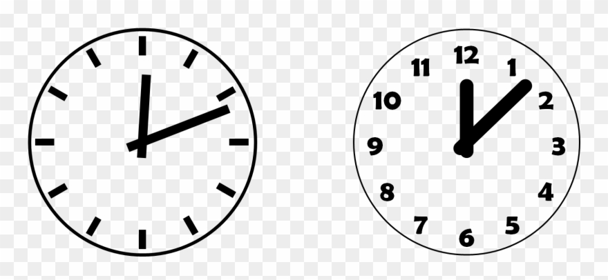 Clock Outline - Clock Symbols Clipart