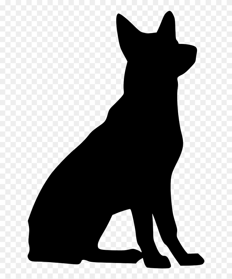 Svg Library Download Black German Shepherd Clipart - German Shepherd Free Svg - Png Download