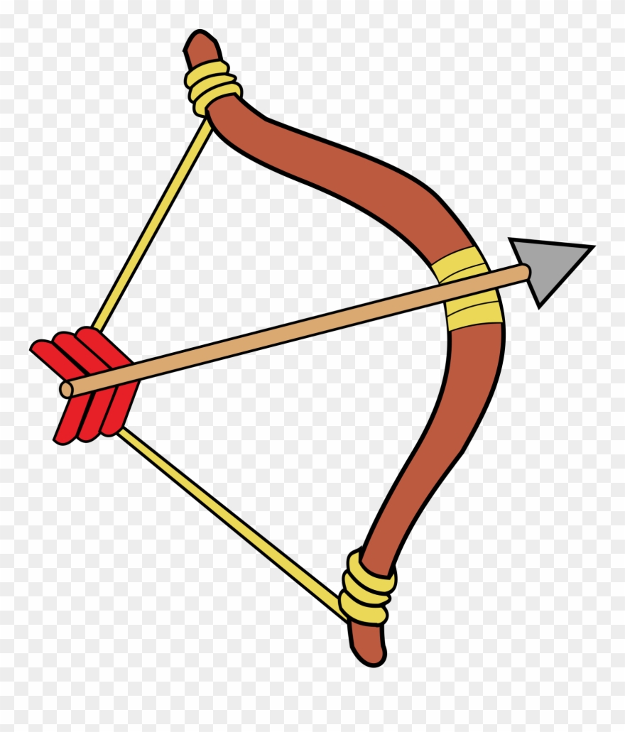 Weapon Arrow Cliparts - Clipart Bow And Arrow - Png Download