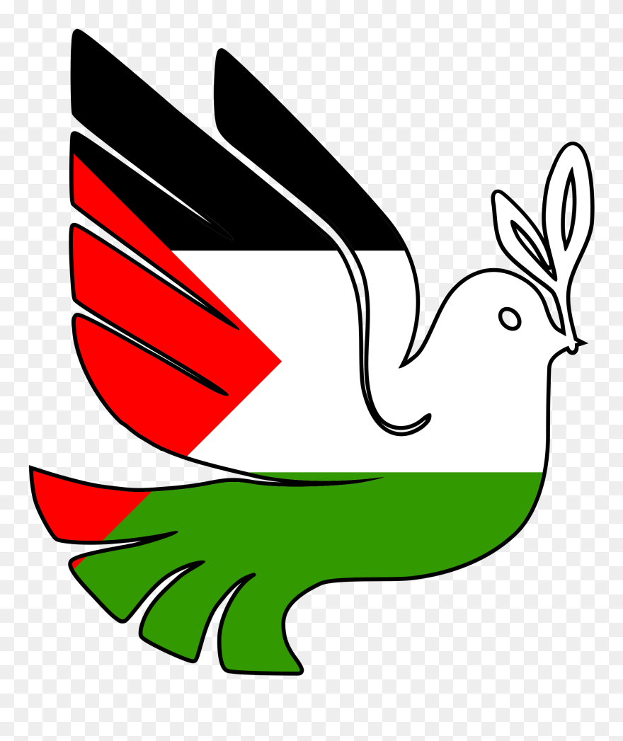 Stop The War - Palestine Peace Dove Clipart