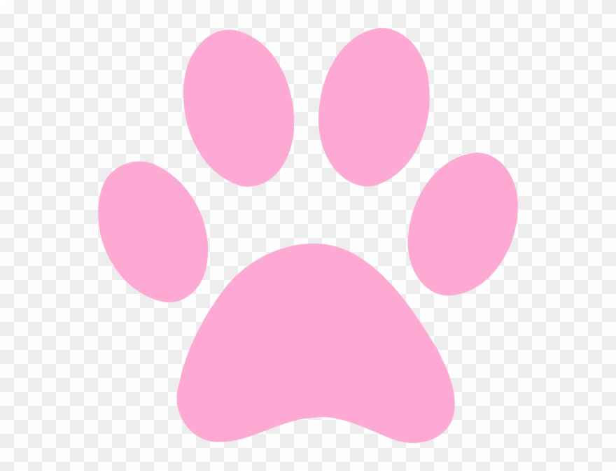 Paw Print Pictures Free Download Clip Art Free Clip - Dog Paw Print Pink - Png Download