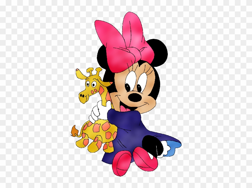 Minnie Mouse With Teddy Bear Baby Disney Images Captain - Minnie Mouse Bebe Clipart