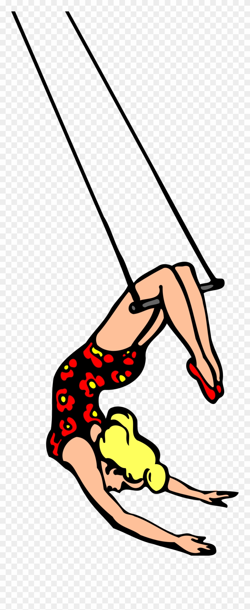 Png Transparent Download Trapezeartistcolour Drawing - Trapeze Artist Clipart