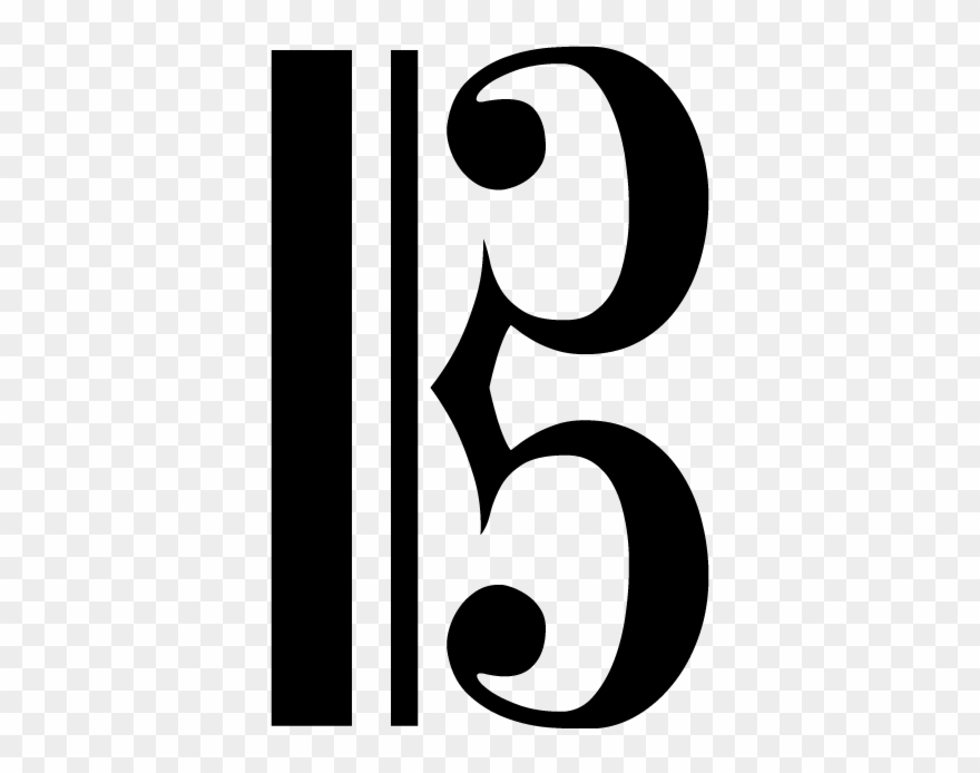 Clip Art Freeuse Stock Clipart Bass - Alto Clef Clip Art - Png Download