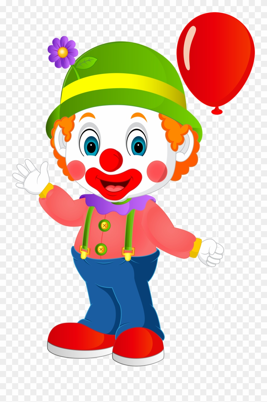 Vector Library Library Actor Clipart Handsome - Cute Clown Png Transparent Png