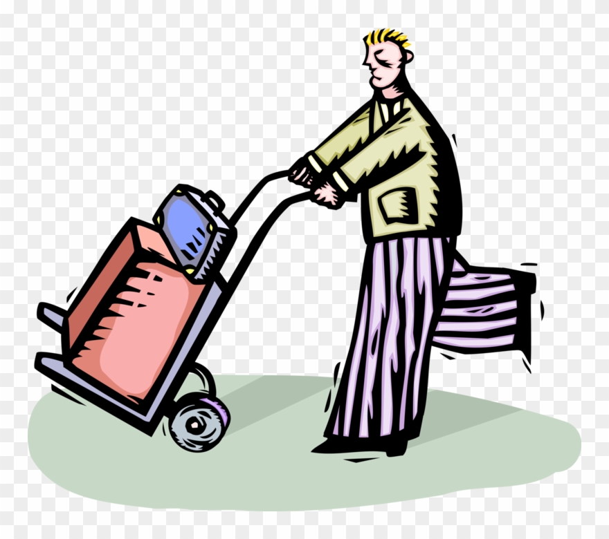 Luggage Clipart Baggage Cart - Baggage - Png Download