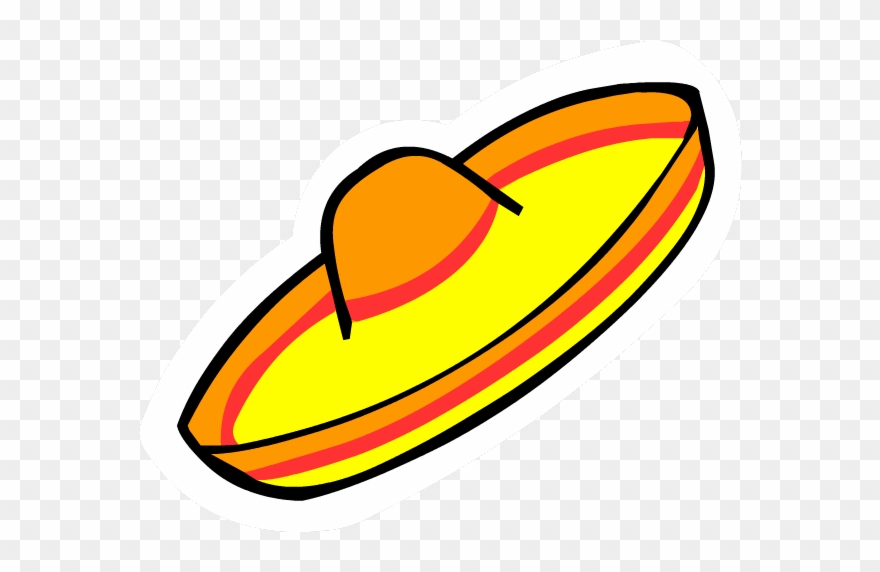 Sombrero Nachos - Cartoon Sombrero Png Clipart