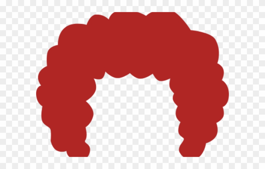 Vector Afro Transparent Red - Afro Hair Clipart - Png Download