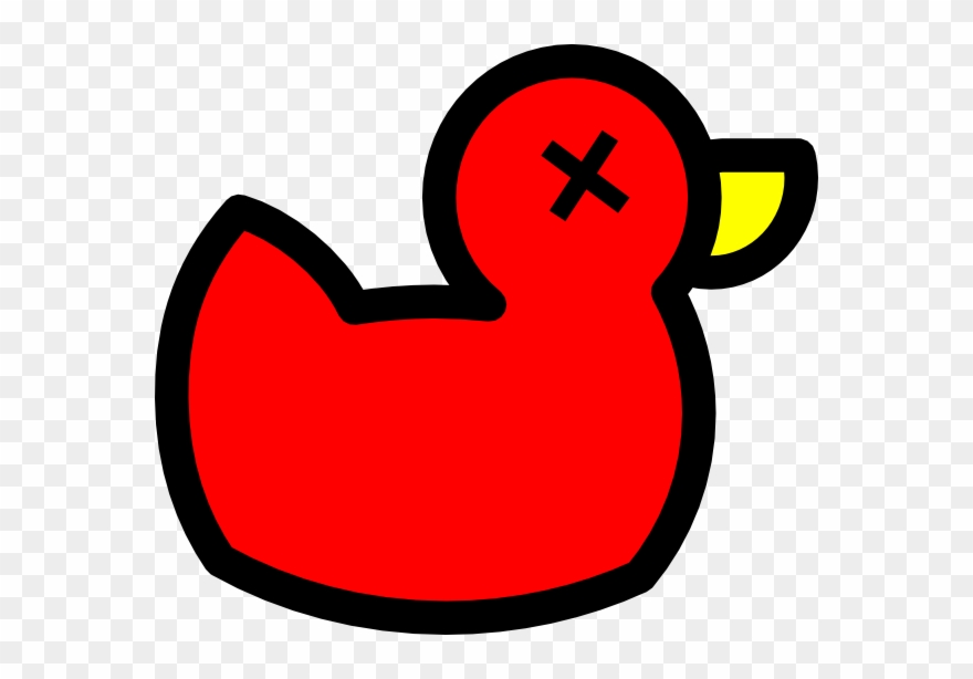 Red Duck Clipart - Png Download