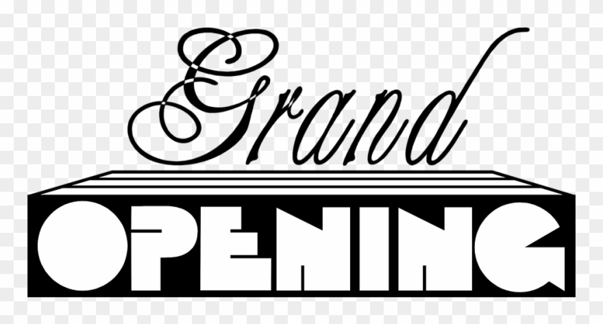 Grand Opening Clipart - Grand Opening In Black - Png Download